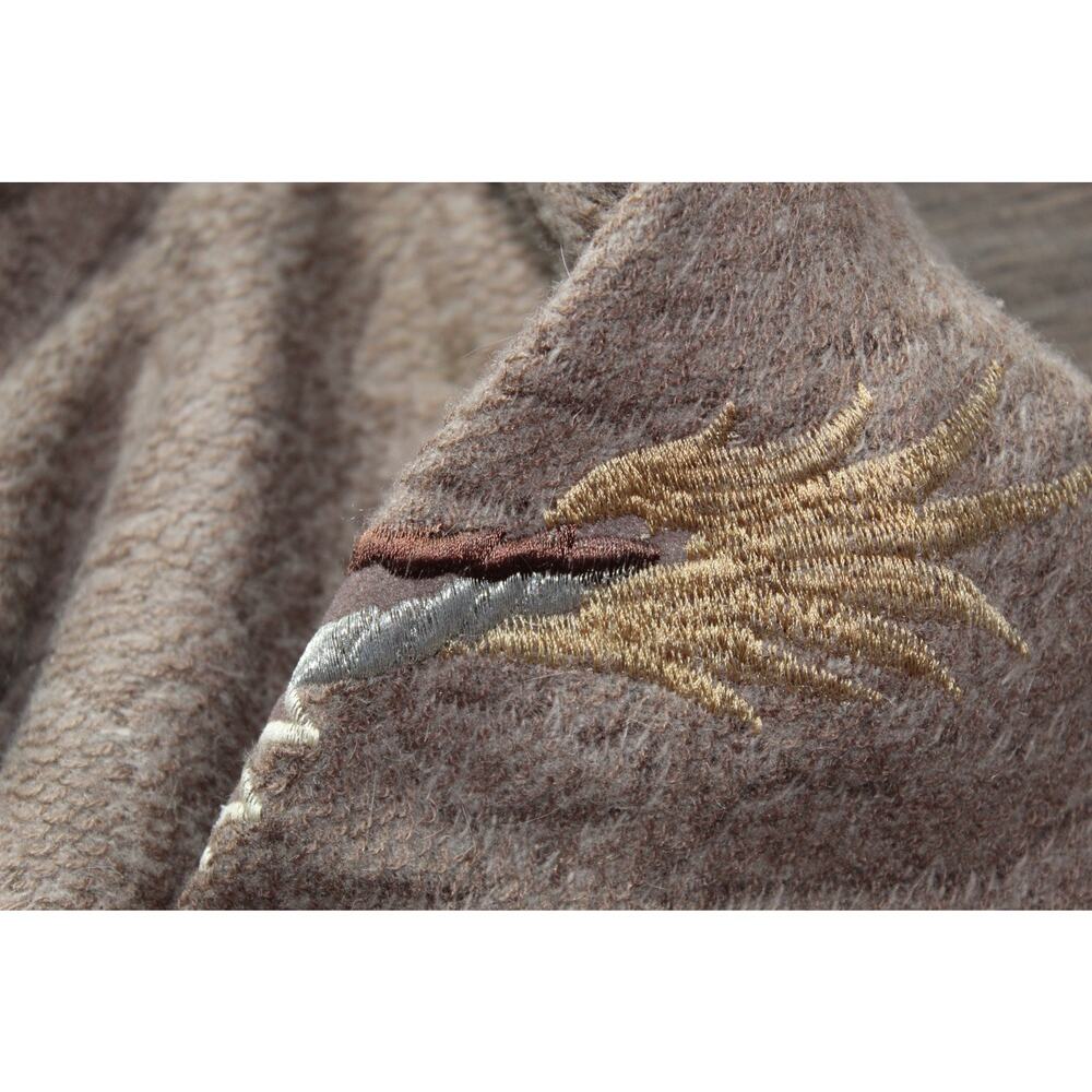 Vintage Kirin Creations Batwing Sweater Embroidered Chinese Dragon Rhinestone M - Picture 9 of 15